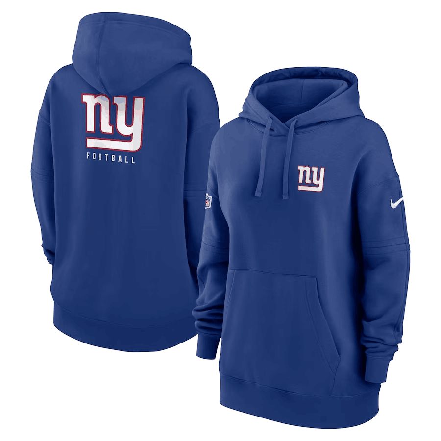 Women 2023 NFL New York Giants blue Sweatshirt style 1->new york giants->NFL Jersey